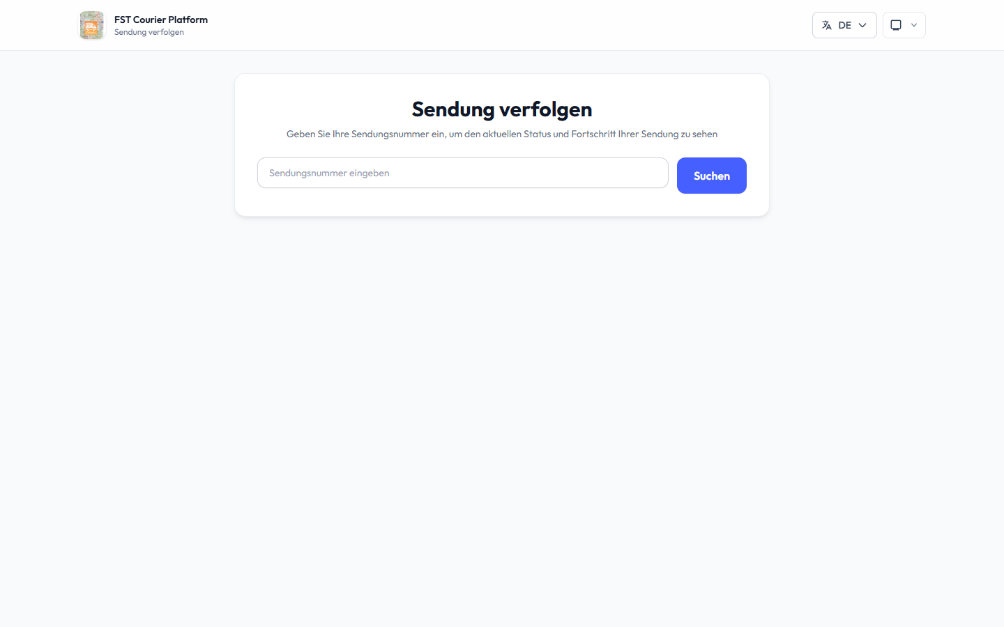 Öffentliches Sendungs-Tracking